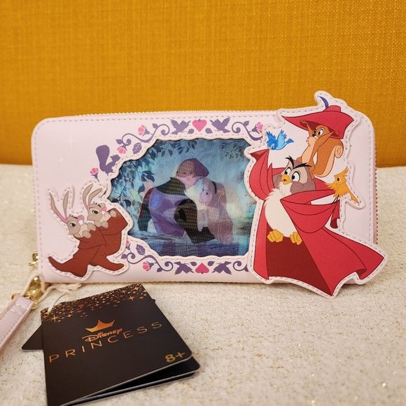 Loungefly Disney Sleeping Beauty Princess Lenticular Series Wristlet Wallet NEW - Picture 1 of 12